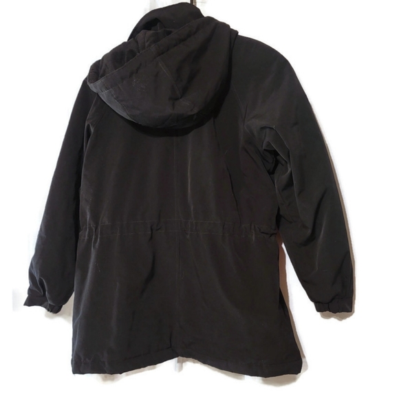 Nautica Womens Size Small Black Full Zip Hooded Warm Winter Coat - Picture 3 of 6